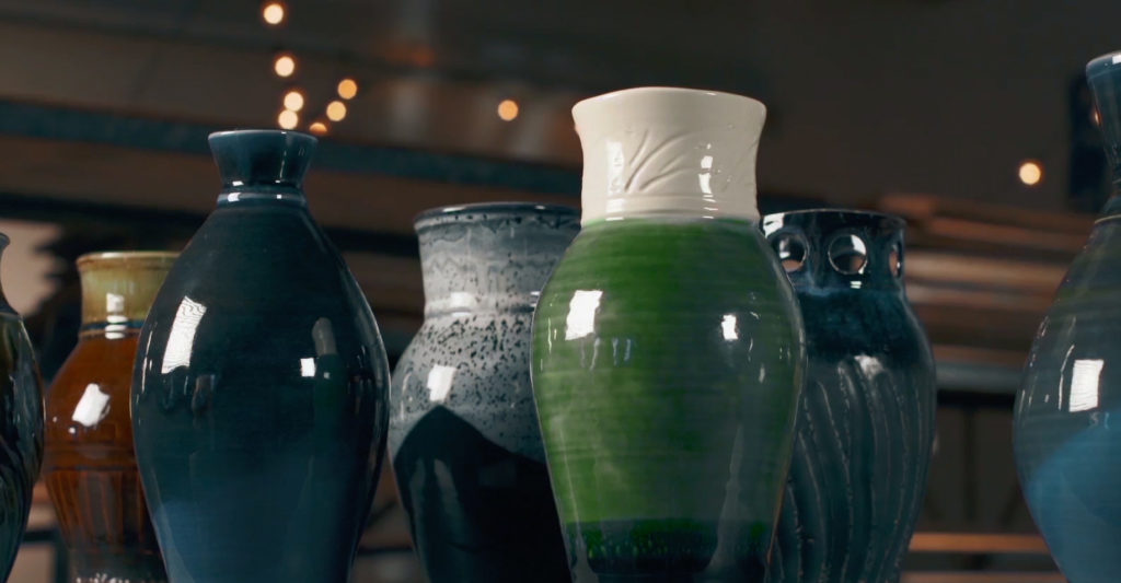Pottery Pottery arranged beautifully.