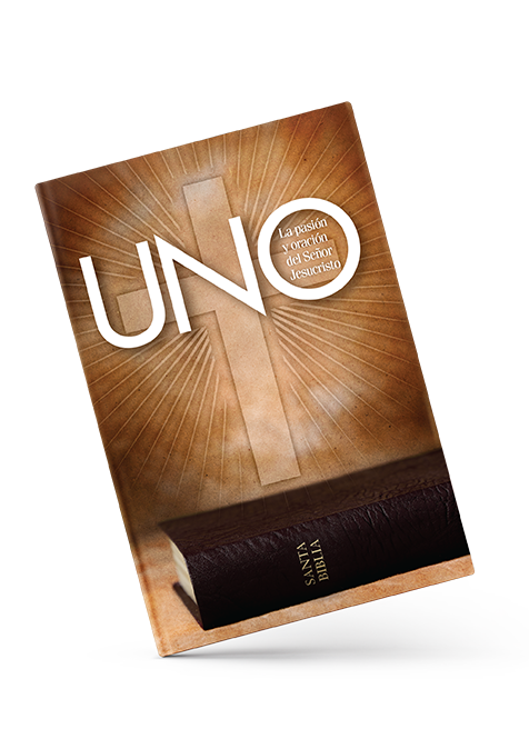 Uno: La Pasión y Oración del Señor Book Cover angle view