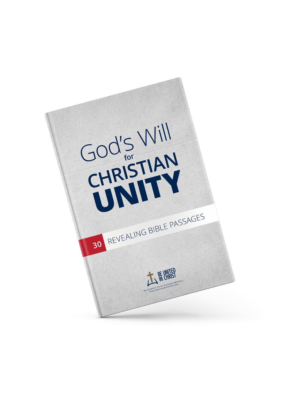 God's Will For Christian Unity Book Cover angle view